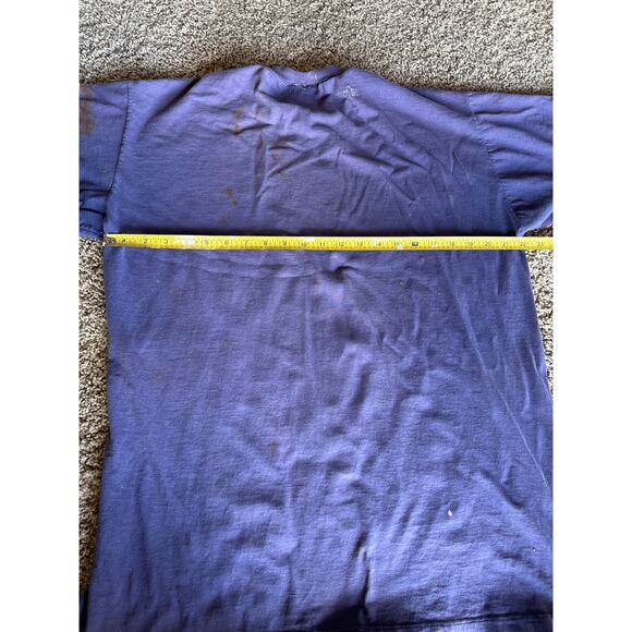 VTG ‘92 Notre Dame Fighting Irish Team Edition Thrashed Faded Blue XL Dbl Sleeve - Picture 9 of 10